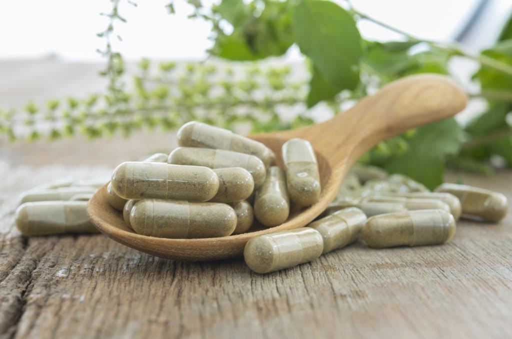 Pharmaceutical-grade supplements on the shelf at Triumph Pharmacy